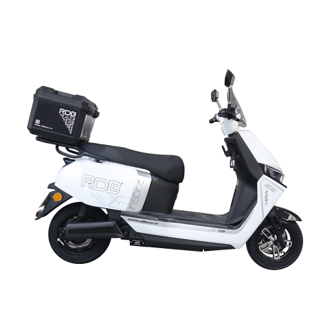 Scuter electric pentru livratori RDB INSPIRE 2000W fara permis 25 km/h, alb