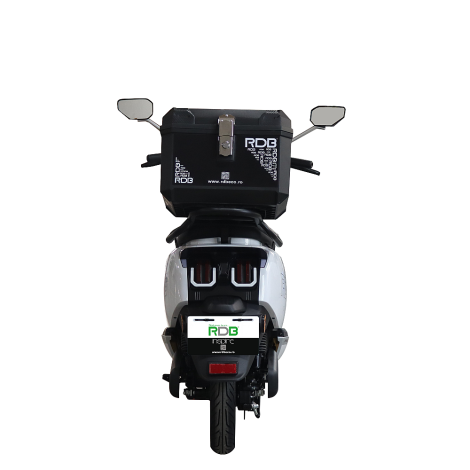Scuter electric pentru livratori RDB INSPIRE 2000W fara permis 25 km/h, alb