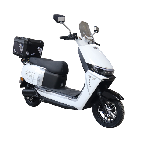 Scuter electric pentru livratori RDB INSPIRE 2000W fara permis 25 km/h, alb