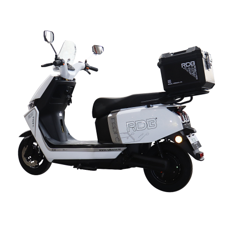 Scuter electric pentru livratori RDB INSPIRE 2000W fara permis 25 km/h, alb