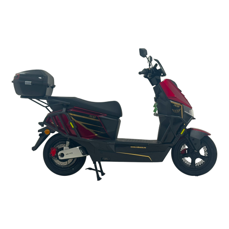 Scuter Electric RDB RAC PLUS 2000W Autonomie 80km Fara Permis 25 km/h, rosu