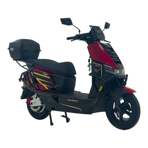 Scuter Electric RDB RAC PLUS 2000W Autonomie 80km Fara Permis 25 km/h, rosu
